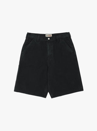 Work Short Washed Canvas Black by Stussy at Couverture & The Garbstore
Front