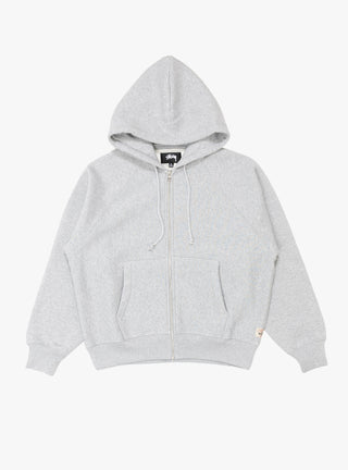 Raglan Zip Hood Washed Grey Heather by Stussy at Couverture & The Garbstore
Front