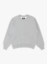 Fleece Raglan Crew Grey Heather by Stussy at Couverture & The Garbstore 
Front 