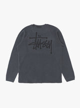 Raglan Thermal Basic Stock Washed Black by Stussy at Couverture & The Garbstore
Back