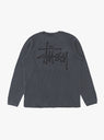 Raglan Thermal Basic Stock Washed Black by Stussy at Couverture & The Garbstore
Back