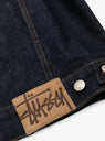 Trucker Denim Rinsed Indigo by Stussy t Couverture & The Garbstore
Close up 