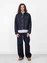 Trucker Denim Rinsed Indigo by Stussy at Couverture & The Garbstore
Front2