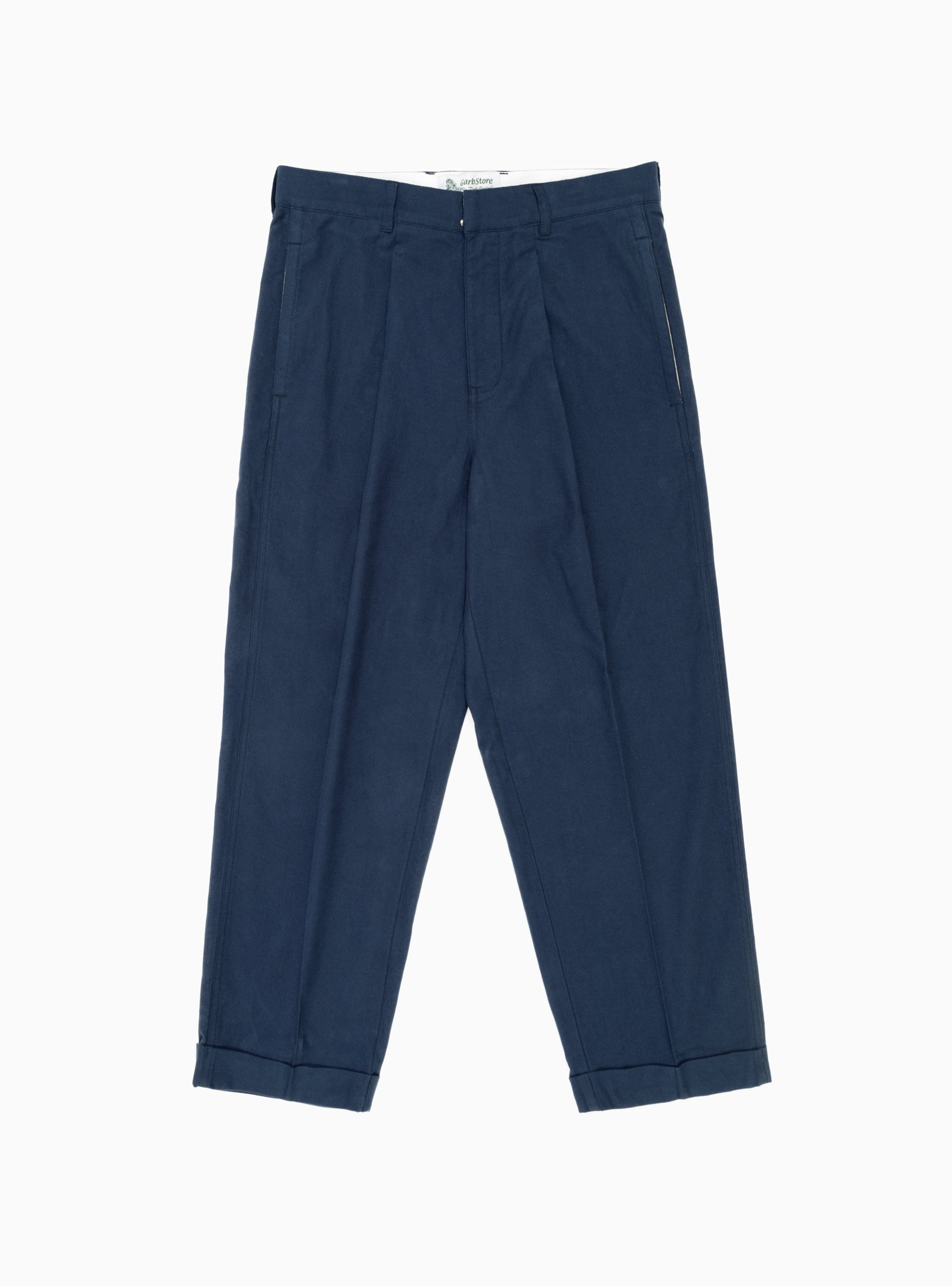 Manager Pleated Pants Navy by Garbstore | Couverture & The Garbstore