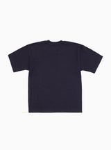 Short Sleeve ECO Tee Navy by Drop Out Sports at Couverture and The Garbstore rear 