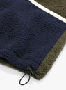 Contrast Fleece Navy by Garbstore at Couverture and The Garbstore close up