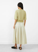 Amalia Skirt Mastic by Soeur at Couverture & The Garbstore
Back View