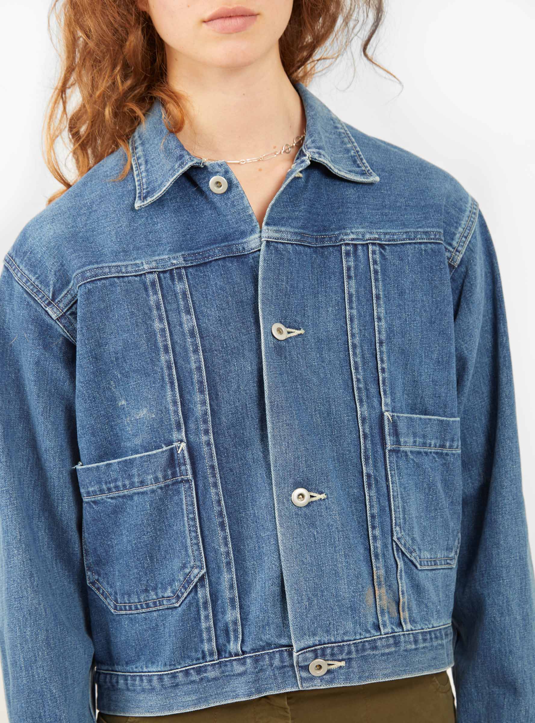 Short oversized best sale denim jacket