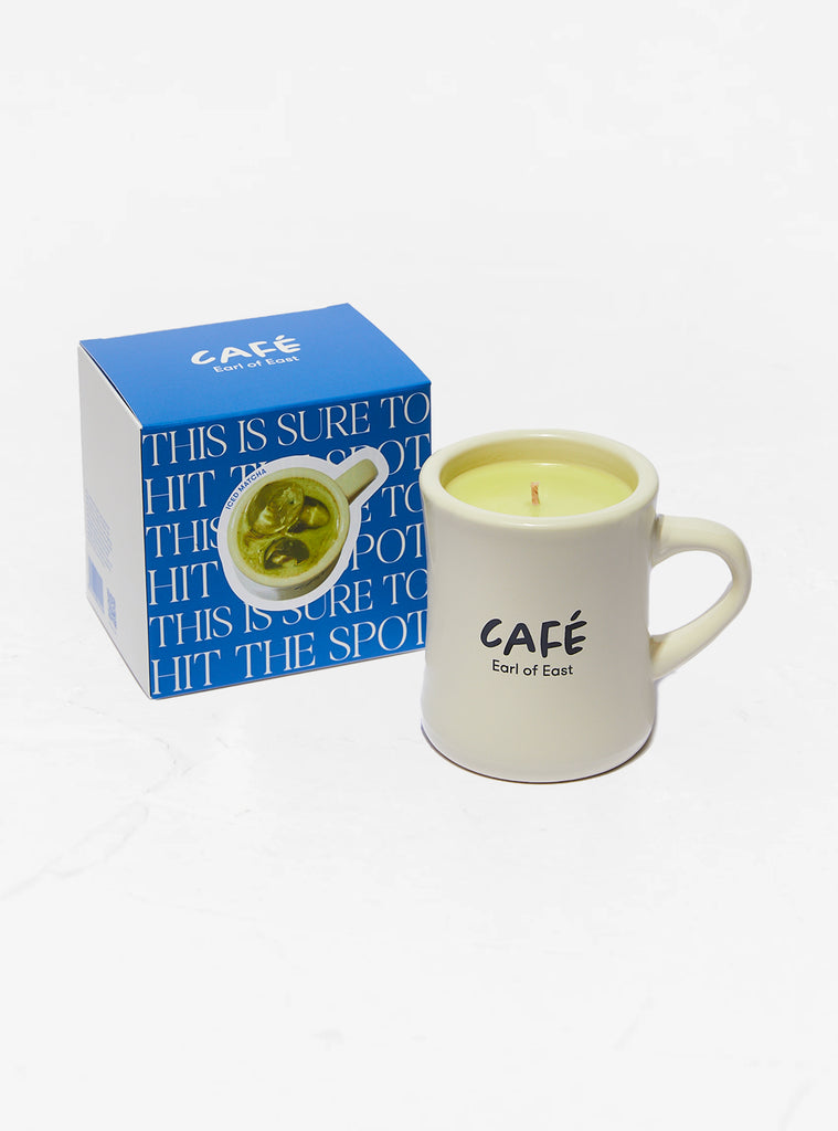 Café Soy Wax Candle Iced Matcha by Earl of East at Couverture and The Garbstore