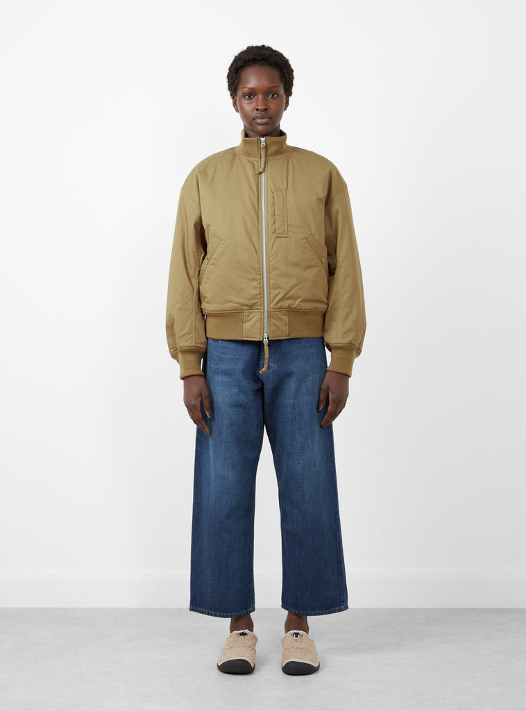 Insulation Varsity Jacket Light Brown by nanamica at Couverture and The Garbstore 