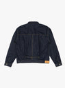 Type 1+ Nep Denim Jacket Rinse by TDR at Couverture and The Garbstore rear 