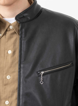 Jefferson Jacket Black by TDR at Couverture and The Garbstore close up 