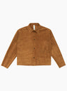 Leather Welding Jacket Tan by TDR at Couverture & The Garbstore
Front View