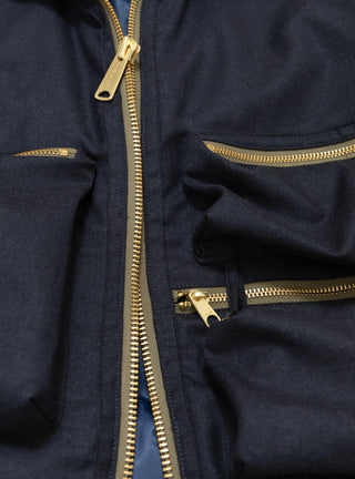 Combat Jacket Navy by TDR at Couverture and The Garbstore close up