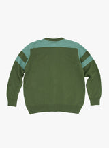 Track Knit Moss by TDR at Couverture and The Garbstore rear 