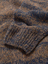 Boucle Crew Blue & Camel by TDR at Couverture and The Garbstore close up textural yarn