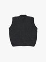 Alpaca Vest Grey by TDR at Couverture and The Garbstore rear 