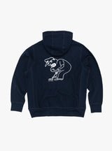 All Day Hoodie Navy by TDR at Couverture and The Garbstore rear 