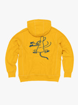 Rat Hoodie Yellow by TDR at Couverture and The Garbstore rear shot 