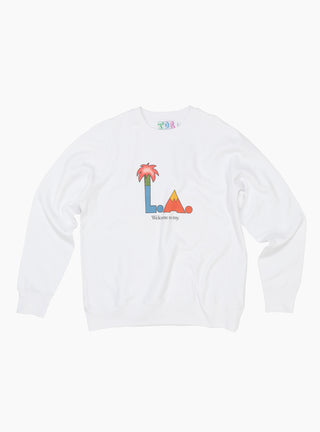 LA Sweatshirt White by TDR at Couverture and The Garbstore