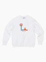 LA Sweatshirt White by TDR at Couverture and The Garbstore