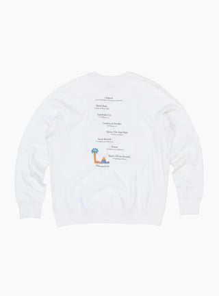 LA Sweatshirt White by TDR at Couverture and The Garbstore rear 