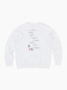 LA Sweatshirt White by TDR at Couverture and The Garbstore rear 