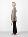 Cotto Cardigan Concrete by Lauren Manoogian at Couverture and The Garbstore side profile 