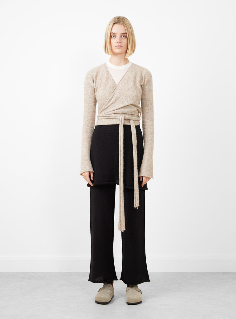 Wrap Cardigan Oatmeal by Lauren Manoogian at Couverture and The Garbstore