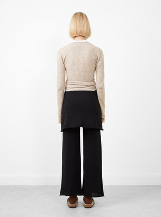 Wrap Cardigan Oatmeal by Lauren Manoogian at Couverture and The Garbstore rear 