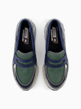 1906LOA Navy and Dark Juniper Silver Metallic Loafers by New Balance | Couverture & The Garbstore