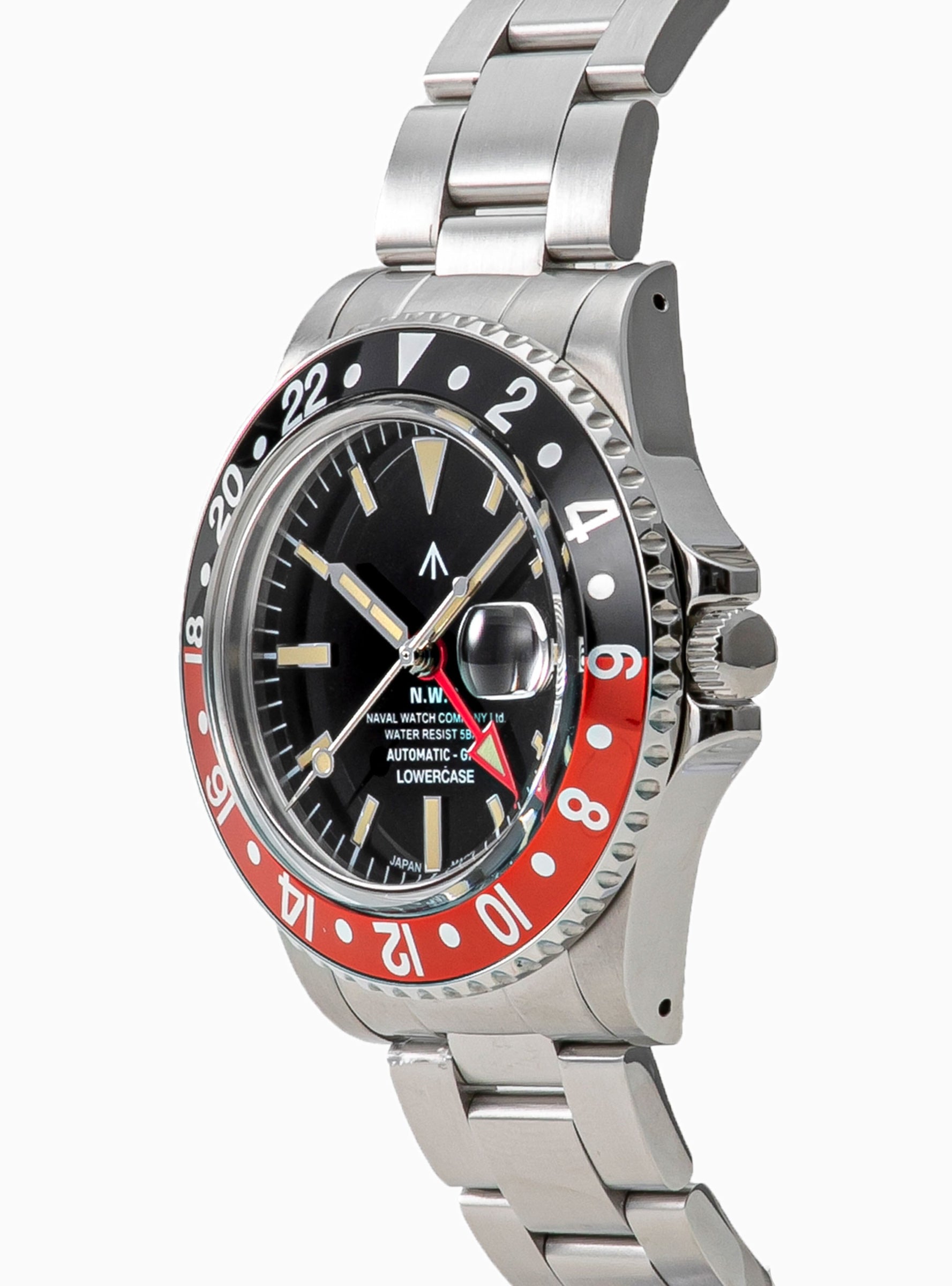 Naval FRXD004 GMT Automatic Watch Red & Black by Naval Watch Co