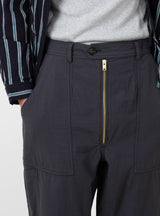 Land Pant Charcoal by TDR at Couverture and The Garbstore close up 