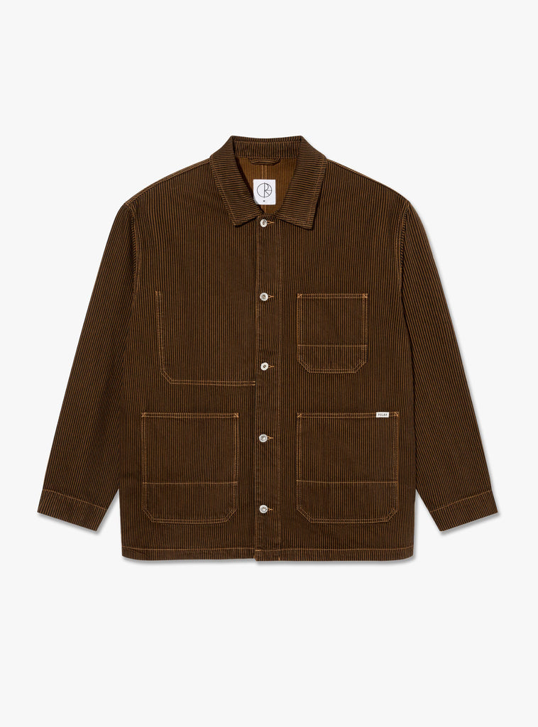 Hickory Stripe Ezra Jacket Rust by Polar Skate Co. at Couverture and The Garbstore