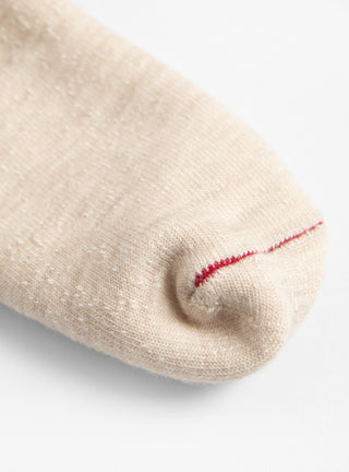 Double Face Merino Wool Crew Socks Oatmeal by ROTOTO at Couverture & The Garbstore