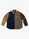 Block Shirt Navy by TDR at Couverture and The Garbstore