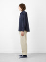 Grande Zip Shirt Navy by TDR at Couverture and The Garbstore side profile 