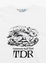 Hare T-Shirt White by TDR at Couverture and The Garbstore close up