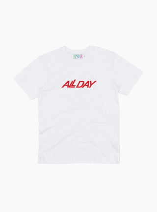 All Day T-Shirt White by TDR at Couverture and The Garbstore 