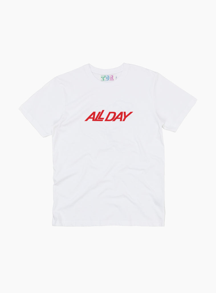 All Day T-Shirt White by TDR at Couverture and The Garbstore 