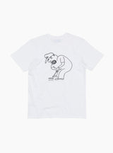 All Day T-Shirt White by TDR at Couverture and The Garbstore rear 