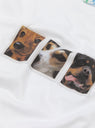 Dog T-Shirt White by TDR at Couverture and The Garbstore close up 