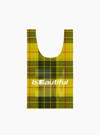 MacLeod Tartan Reusable Bag Yellow by b.Eautiful at Couverture and The Garbstore