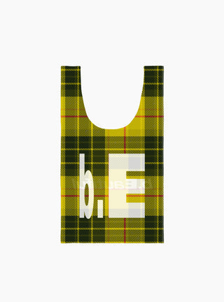 MacLeod Tartan Reusable Bag Yellow by b.Eautiful at Couverture and The Garbstore rear 