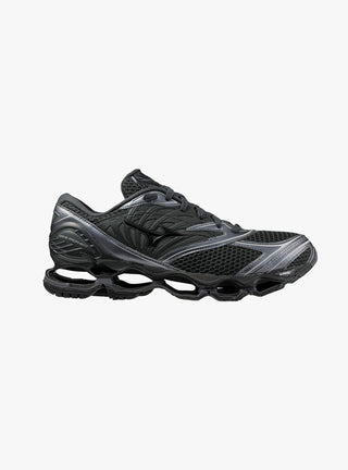 Wave Prophecy LS Y2K Pack Black Sand, Black & Metallic Grey from Mizuno at Couverture & The Garbstore 
Side View