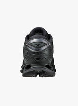 Wave Prophecy LS Y2K Pack Black Sand, Black & Metallic Grey from Mizuno at Couverture & The Garbstore 
Back View