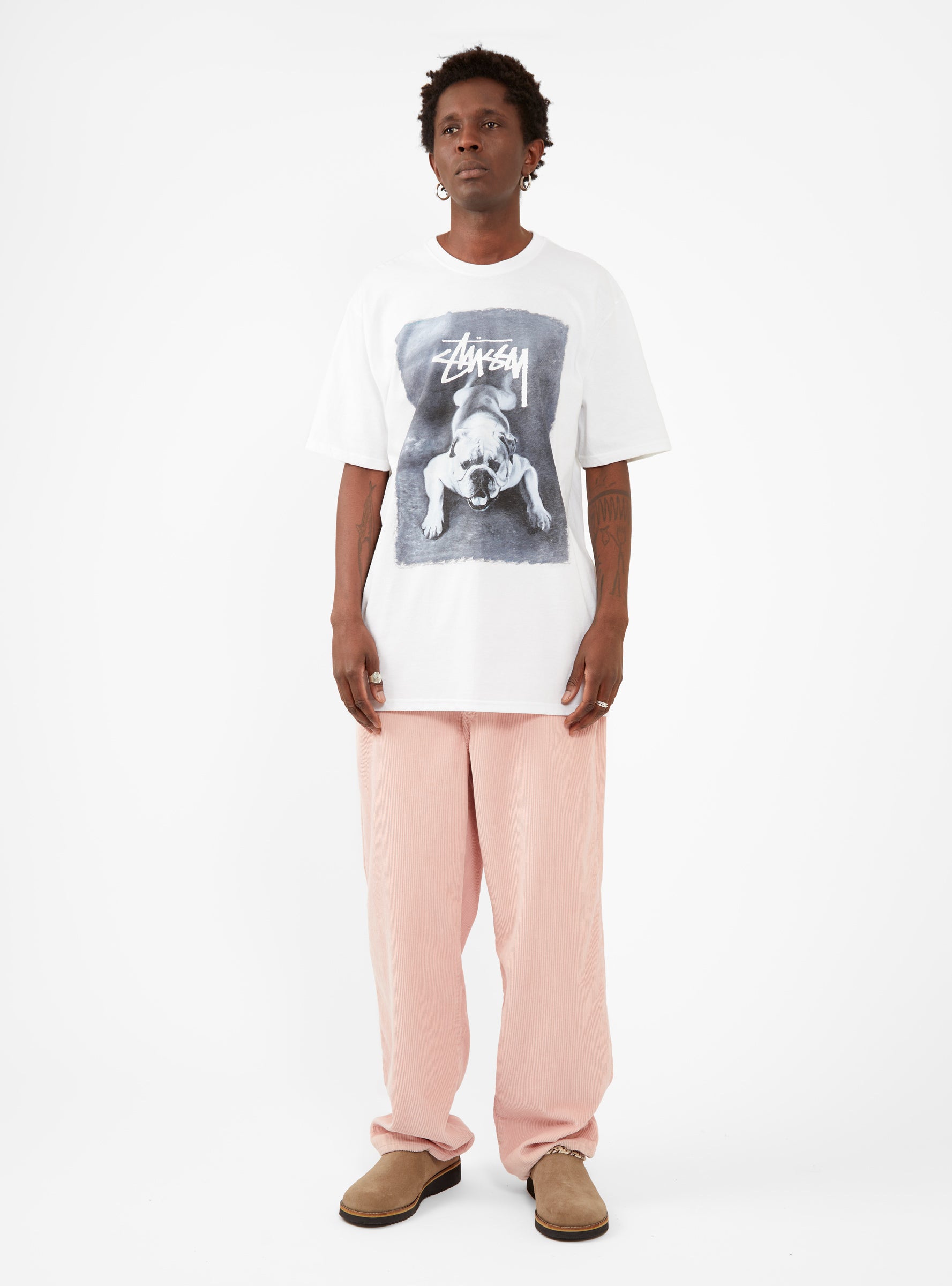 Bulldog T-shirt White by Stüssy | Couverture & The Garbstore