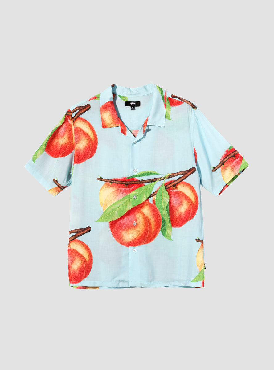 Peach Pattern Shirt Light Blue by Stüssy | Couverture & The Garbstore