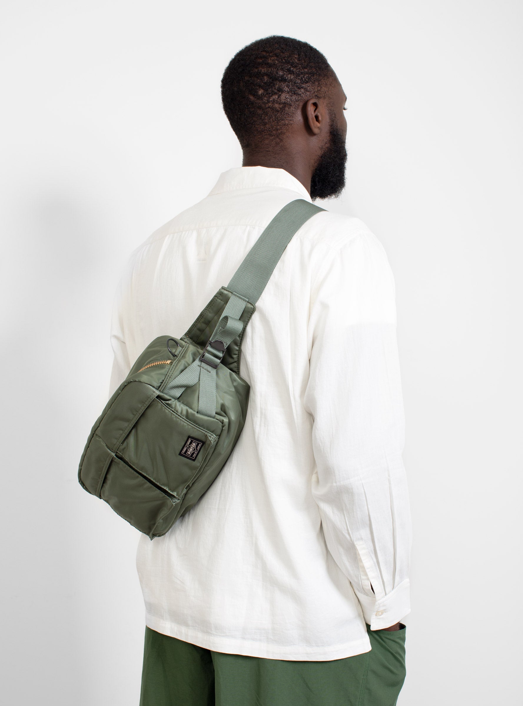 TANKER 2-Way Waist Bag - Sage Green by Porter Yoshida & Co