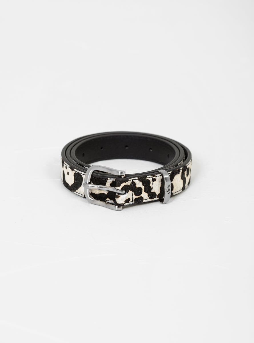 Pony Hair Dress Belt White by Stüssy | Couverture & The Garbstore